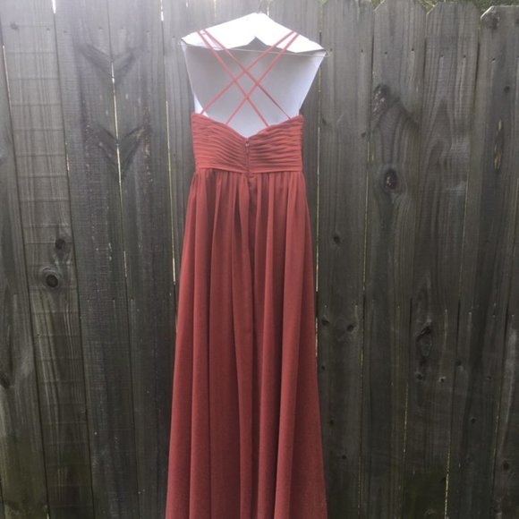 Azazie Dress - Jeanna in Terracotta - Picture 2 of 3